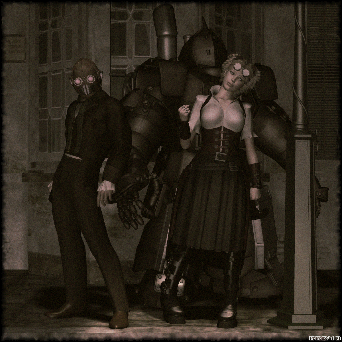 'Ere!  What yer gawpin' at?