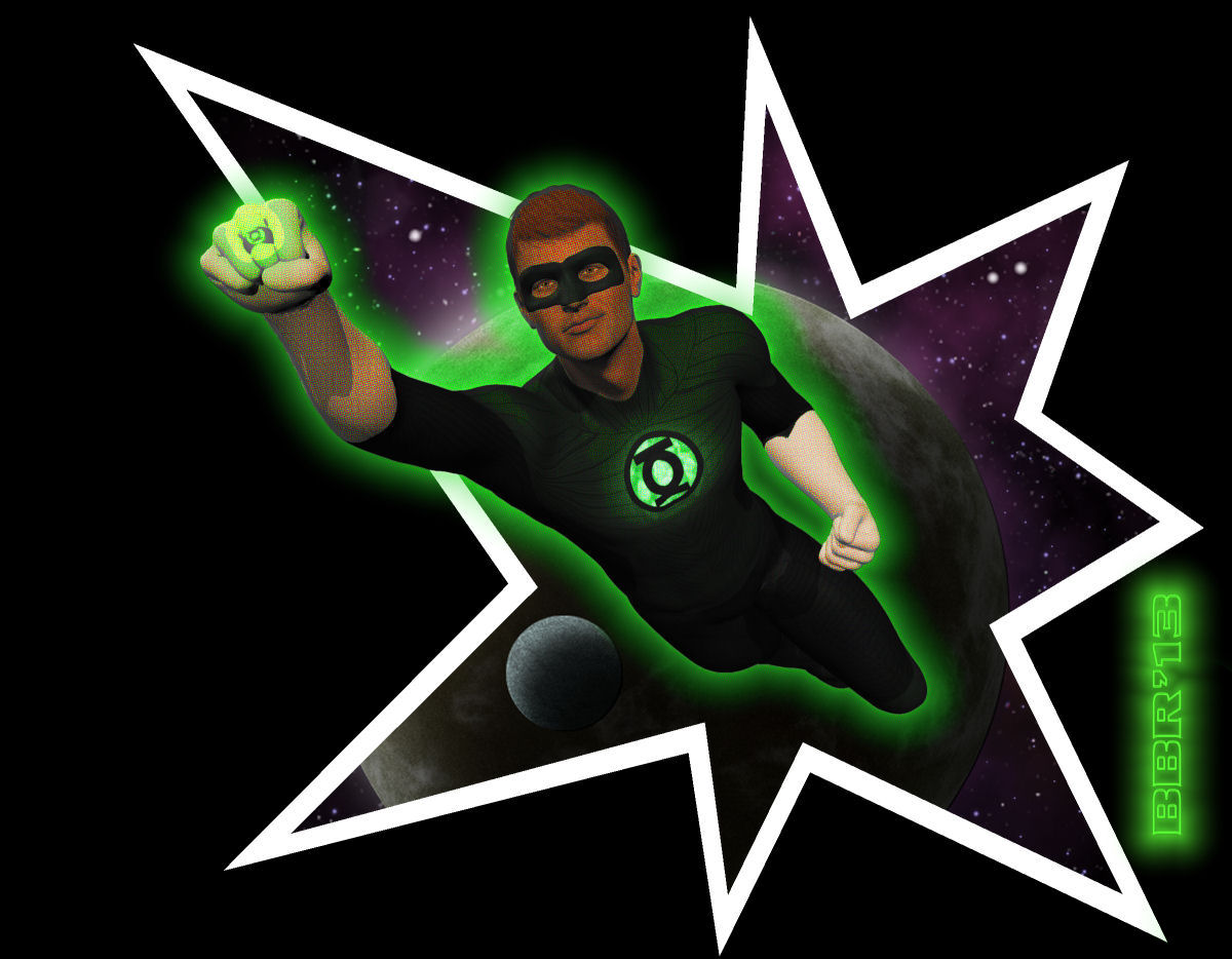 Green Lantern's light!